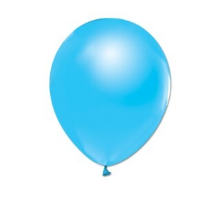 BALON METALİK DÜZ 12 İNC AÇIK MAVİ PK:100 KL:50