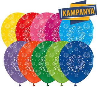 BALON HAVAİ FİŞEK ÇEPEÇEVRE BASKLI PK:100 KL:50