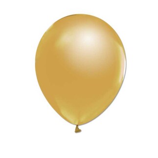 BALON METALİK DÜZ 10 İNC ALTIN PK:100 KL:70