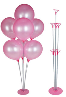 BALON SÜSLEME STANDI 75 CM PEMBE PK:1 KL:80