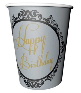 BARDAK HAPPY BIRTDAY 220/240CC PK:8 KL:24