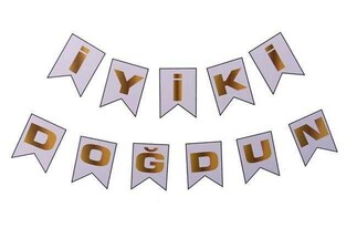 FLAMA İYİKİ DOĞDUN SET KÜÇÜK BEYAZ PK:1-KL:300