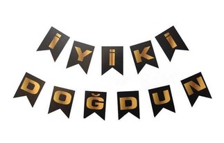 FLAMA İYİKİ DOĞDUN SET KÜÇÜK SİYAH PK:1-KL:300