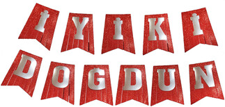 FLAMA İYİKİ DOĞDDUN EVADAN KIRMIZI PK:1 KL:100
