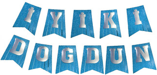 FLAMA İYİKİ DOĞDDUN EVADAN MAVİ PK:1 KL:100