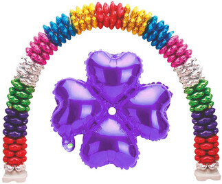 FOLYO BALON KALP ÇİÇEKİ MOR 13INC PK:1 KL:400