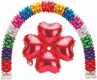 FOLYO BALON KALP ÇİÇEKMODELİ KIRMIZI 13INC PK:1