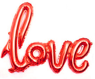 FOLYO BALON LOVE 60X45 CM KIRMIZI PK:1 KL:500