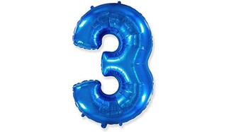 FOLYO BALON İSPANYA MALI 3 MAVİ 32 İNC PK:1