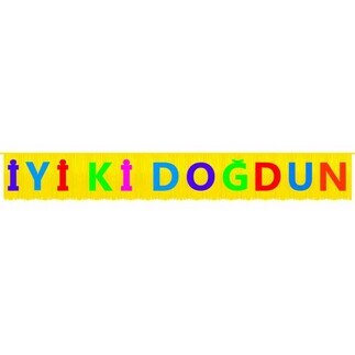 İYİKİ DOĞDUN BANNER FRINGED MULTICOLOUR PK:1 KL:24