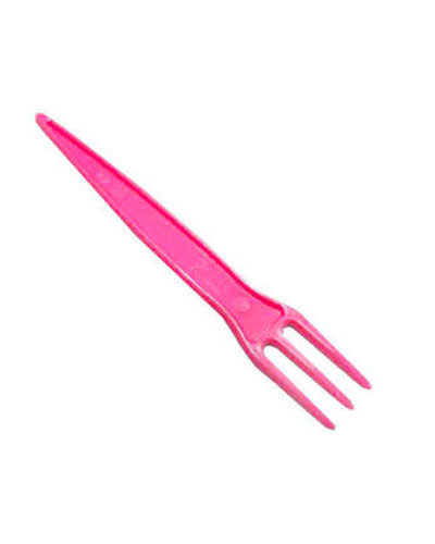 CİPS ÇATALI 85MM PEMBE PK:100 KL:100